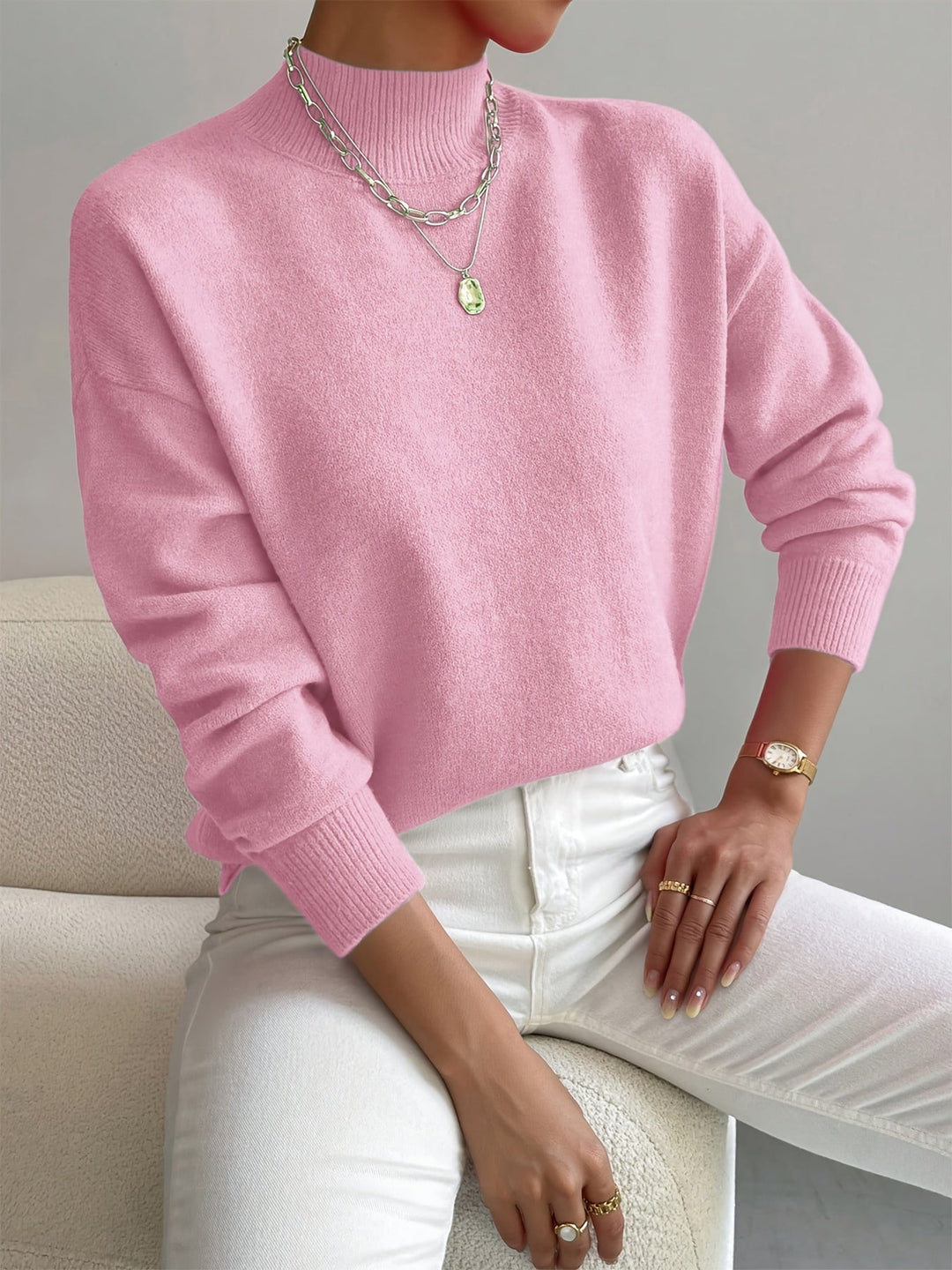 Gemma | Women's Relaxed Turtleneck Sweater