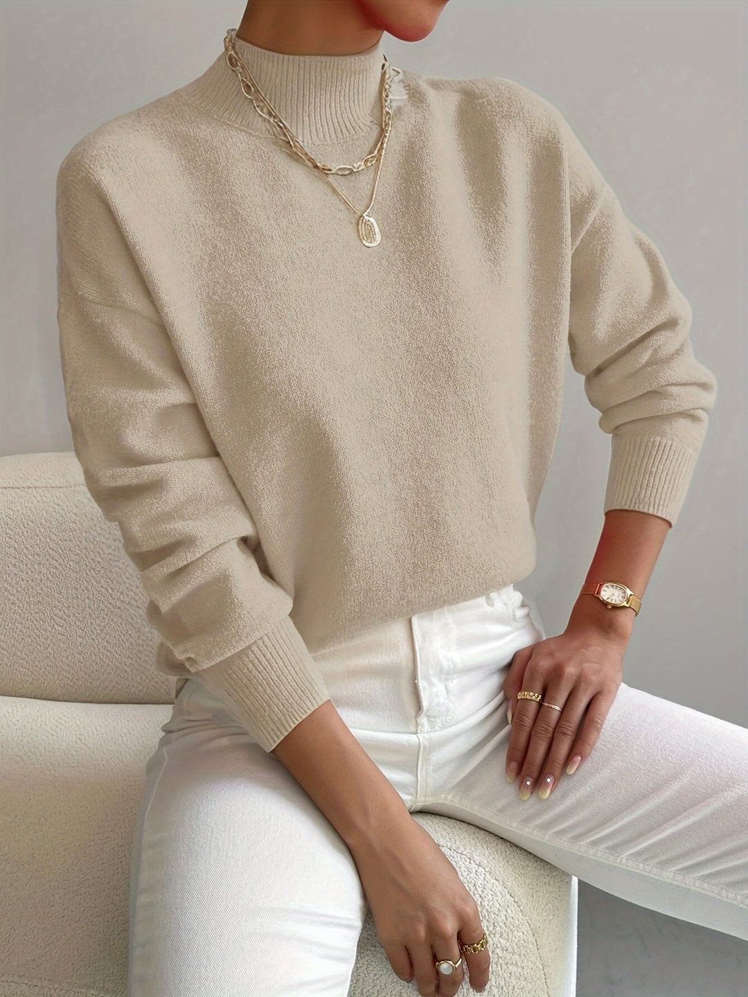 Gemma | Women's Relaxed Turtleneck Sweater