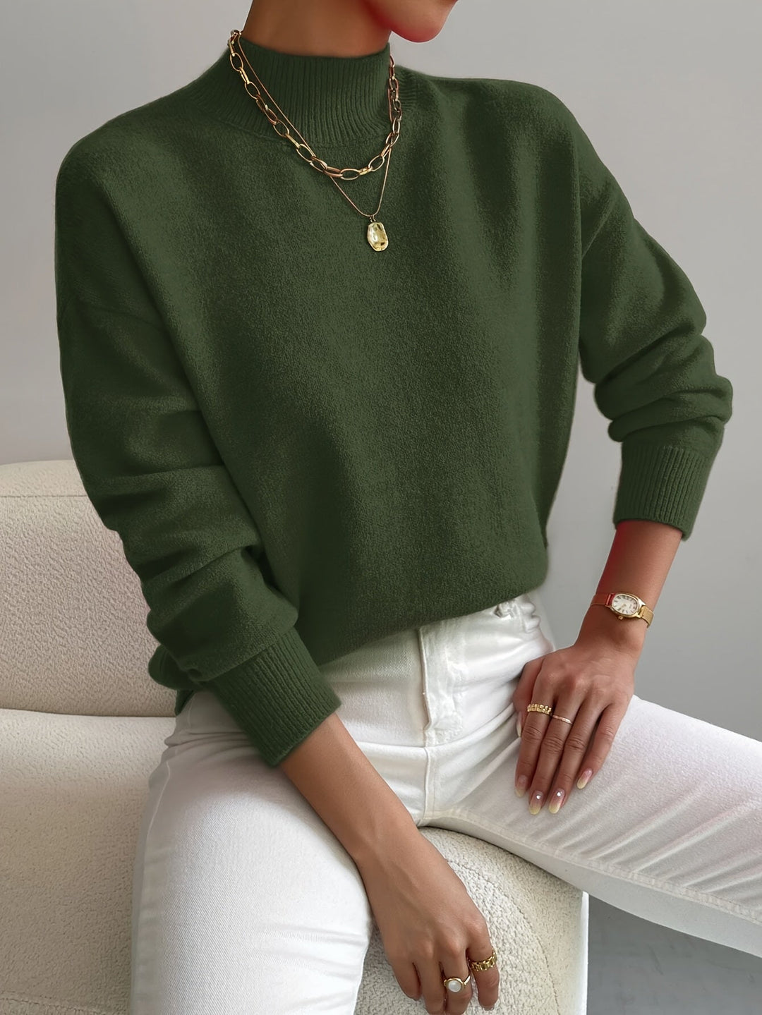 Gemma | Women's Relaxed Turtleneck Sweater