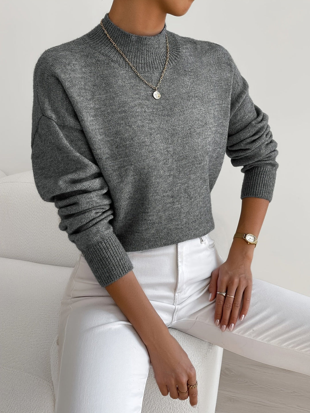 Gemma | Women's Relaxed Turtleneck Sweater