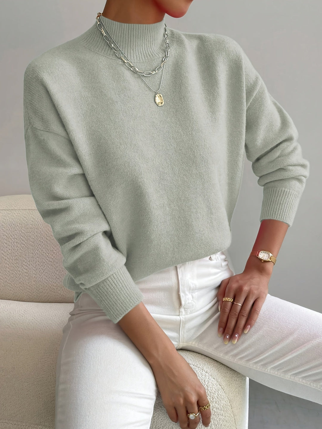 Gemma | Women's Relaxed Turtleneck Sweater
