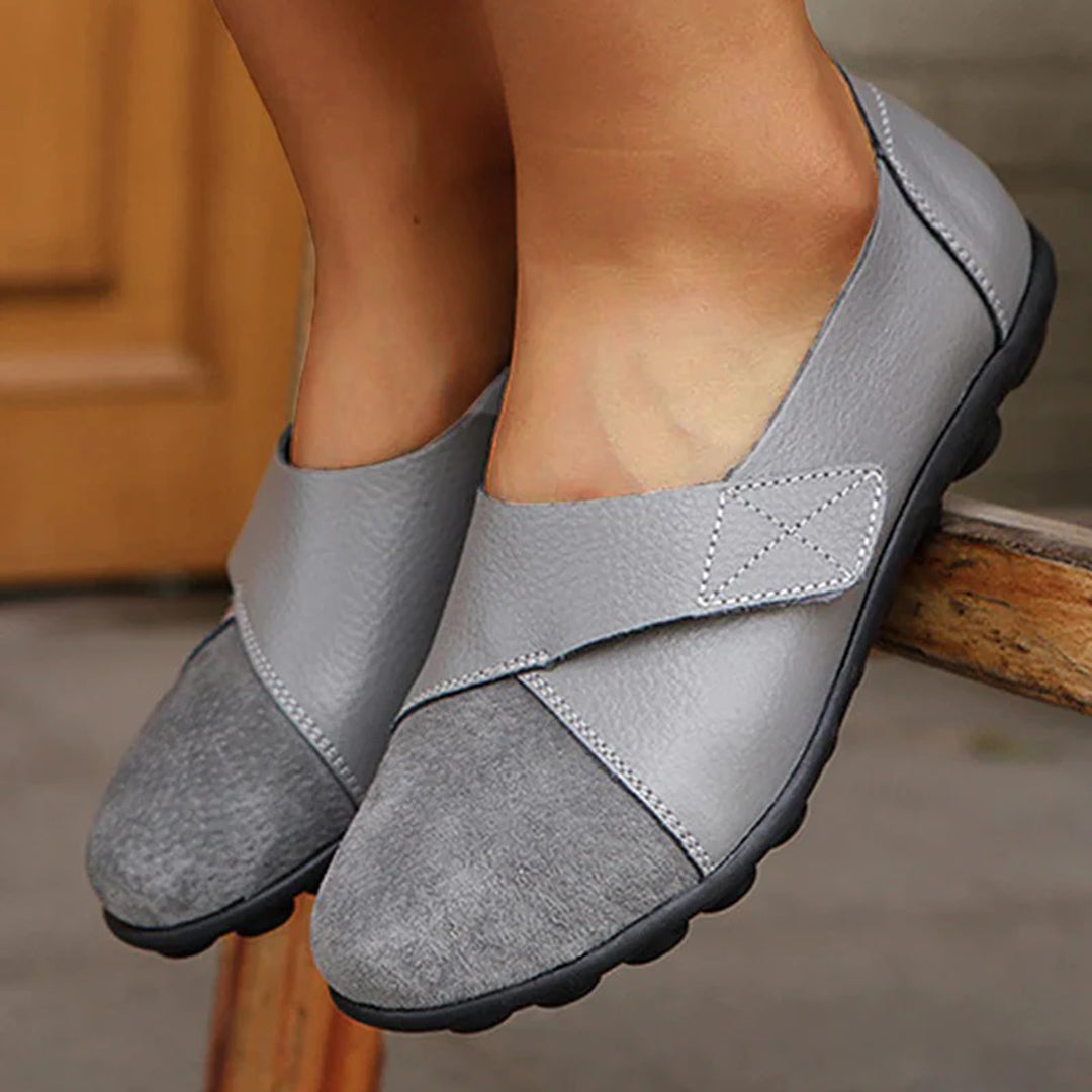 Soraya | Women's Contrast-Toe Slip-On Leather Loafers