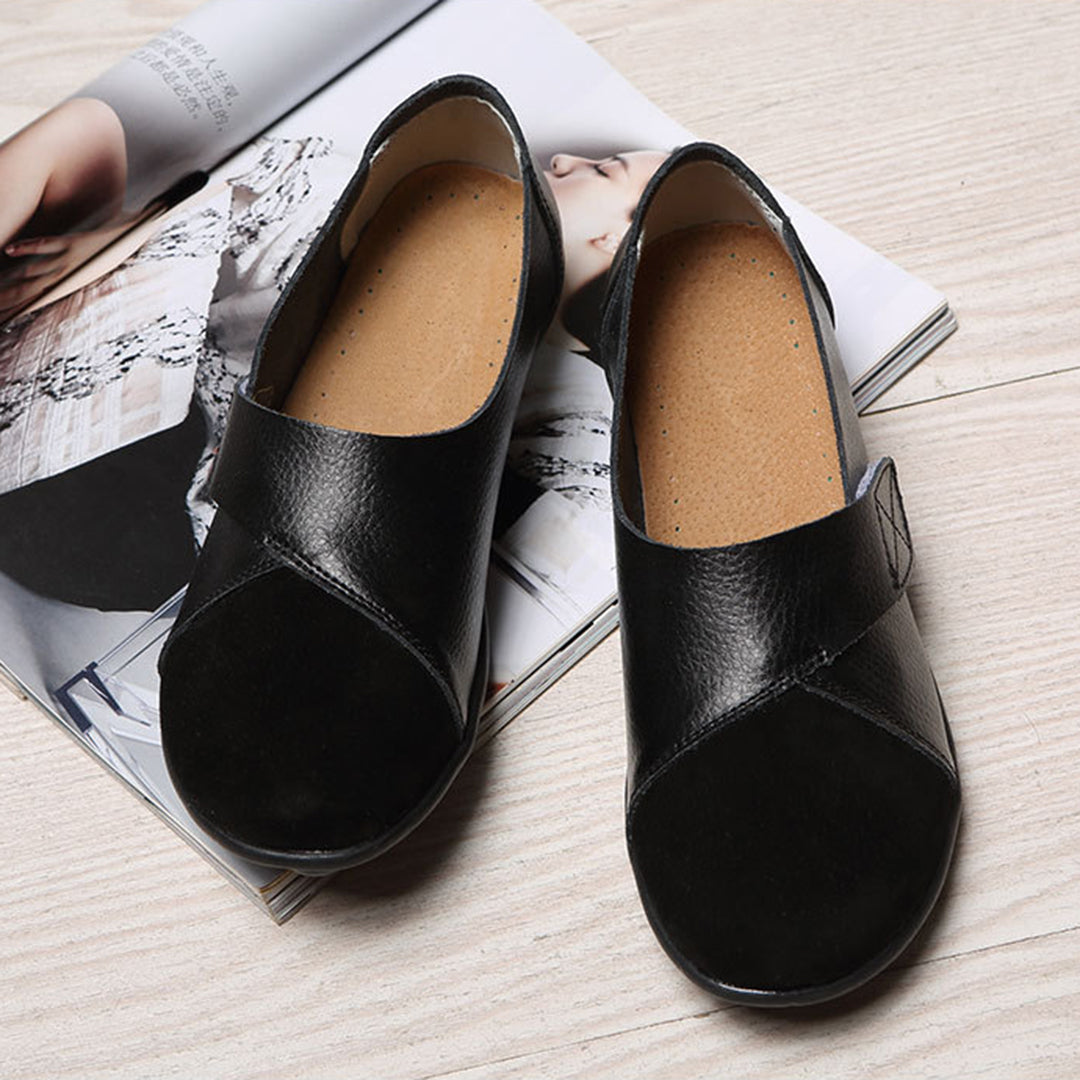 Soraya | Women's Contrast-Toe Slip-On Leather Loafers