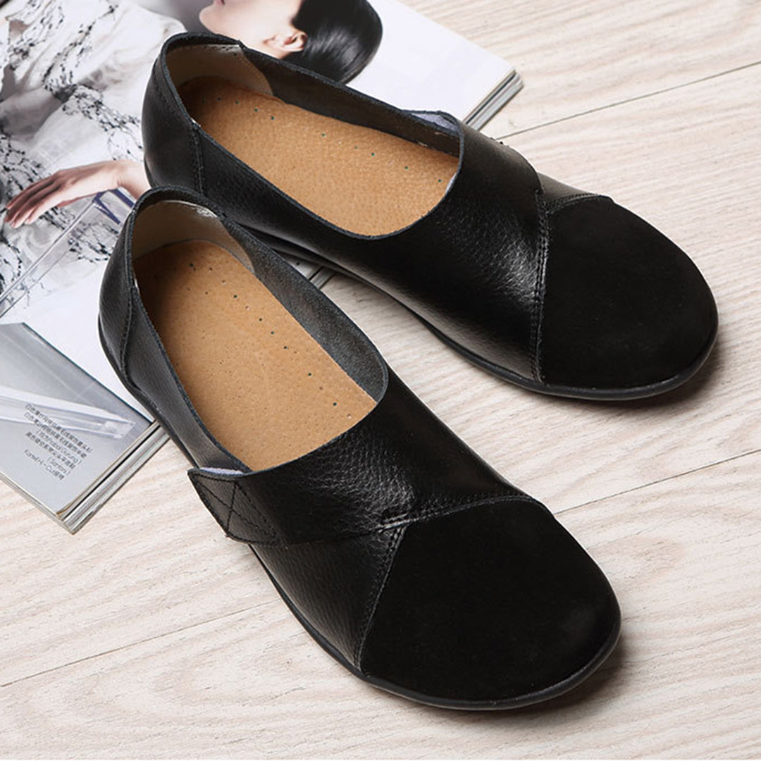Soraya | Women's Contrast-Toe Slip-On Leather Loafers