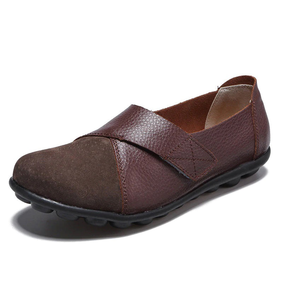 Soraya | Women's Contrast-Toe Slip-On Leather Loafers