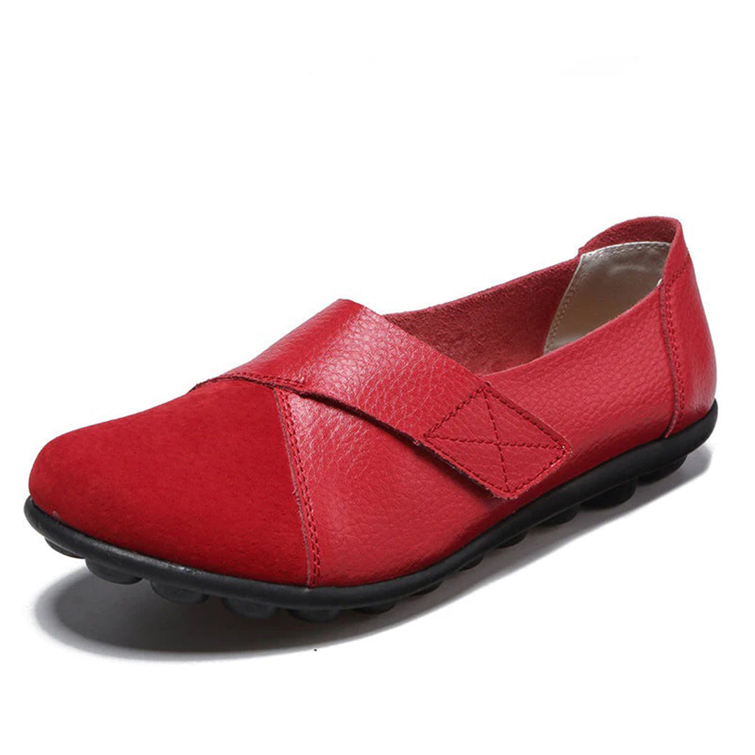 Soraya | Women's Contrast-Toe Slip-On Leather Loafers
