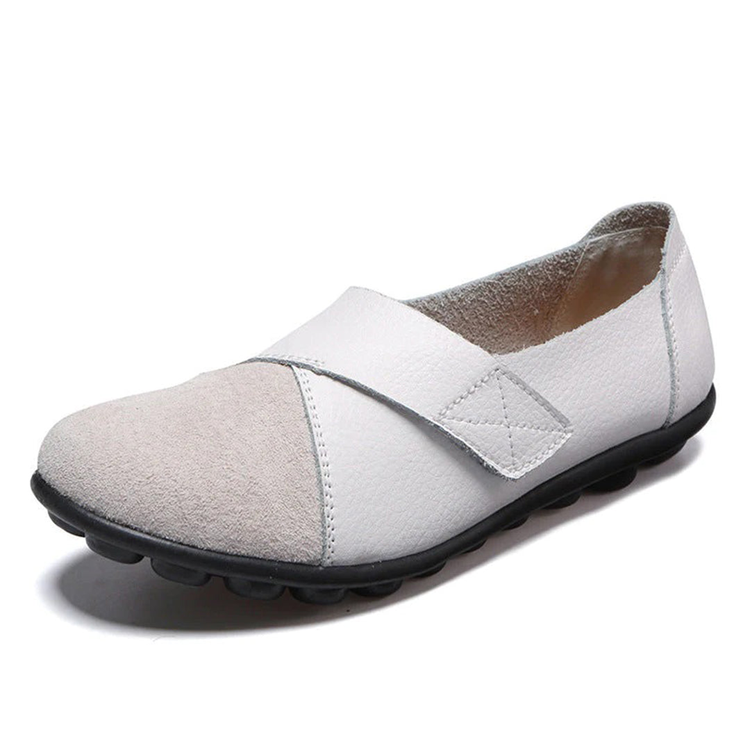 Soraya | Women's Contrast-Toe Slip-On Leather Loafers