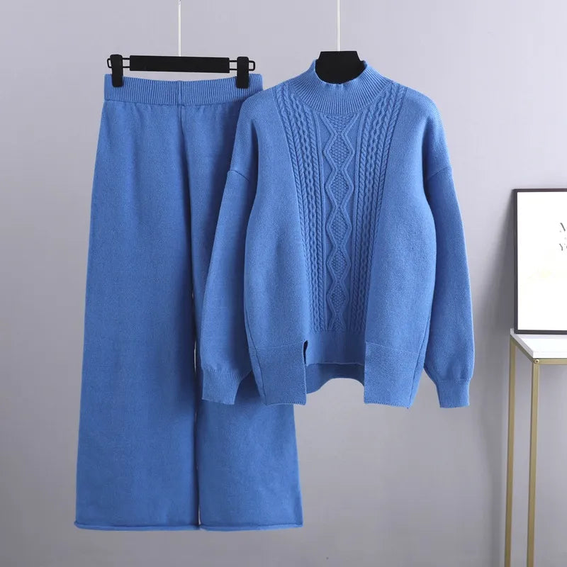 Linnea | Women's Cable-Knit Two-Piece Lounge Set