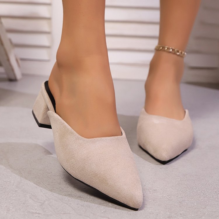 Colette | Women's Pointed-Toe Block Heel Mules