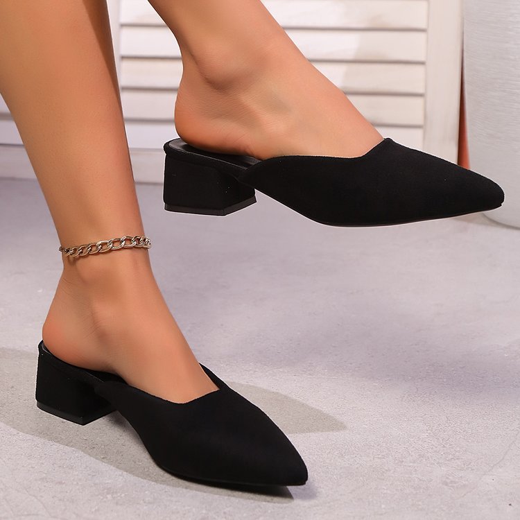 Colette | Women's Pointed-Toe Block Heel Mules