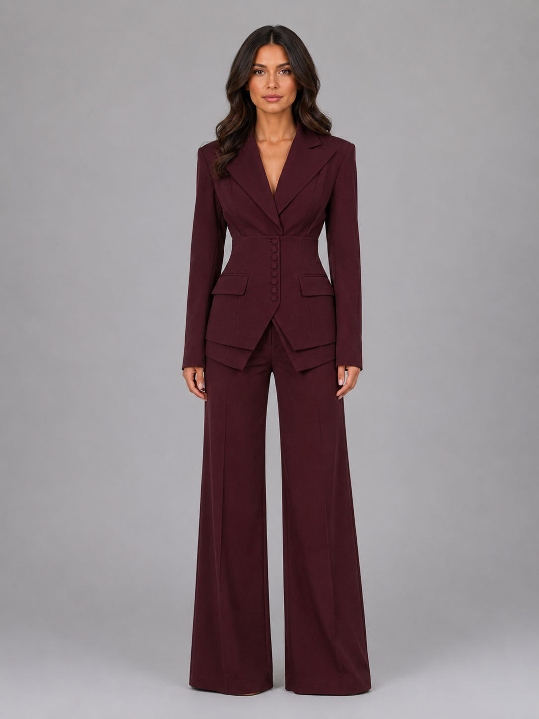 Celeste | Women's Tailored Blazer & Wide-Leg Trouser Suit