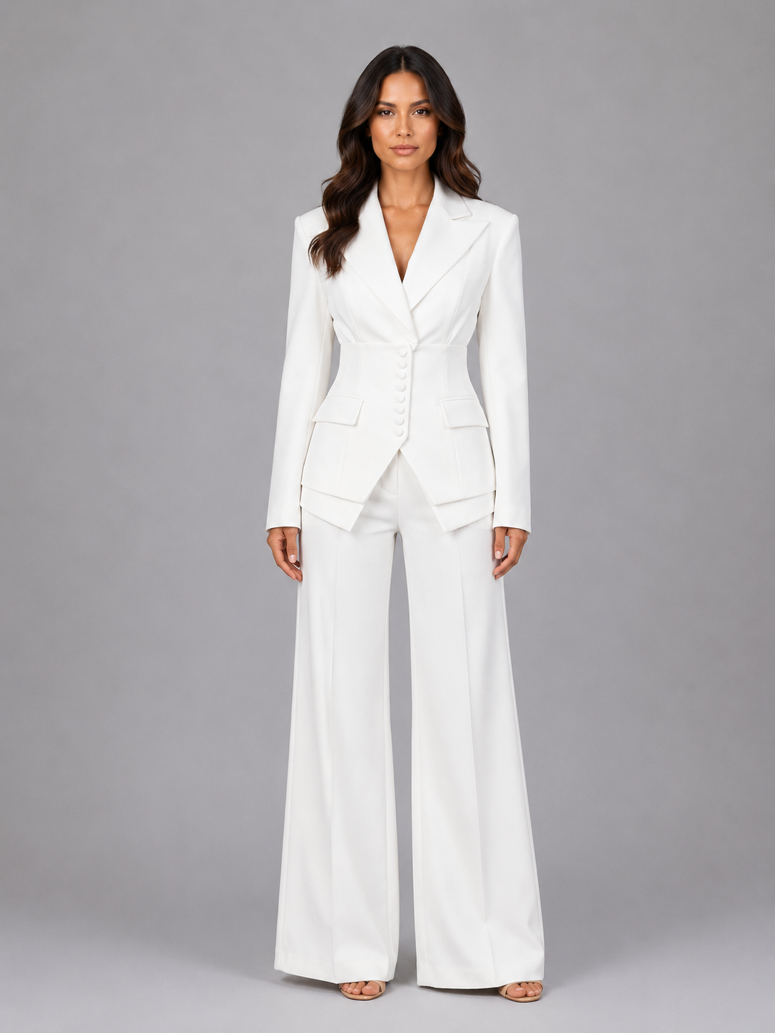 Celeste | Women's Tailored Blazer & Wide-Leg Trouser Suit