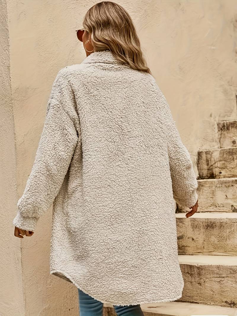 Bonnie | Women's Oversized Longline Teddy Coat