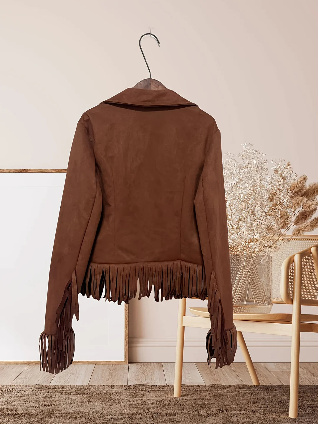 Brienne | Women's Western Fringe Jacket with Button Front
