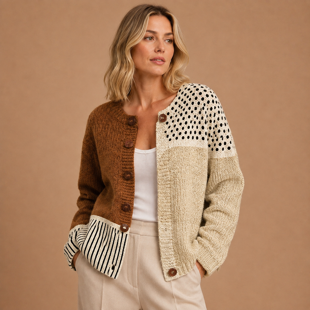 Louisa | Women's Vintage Rose-Print Cardigan