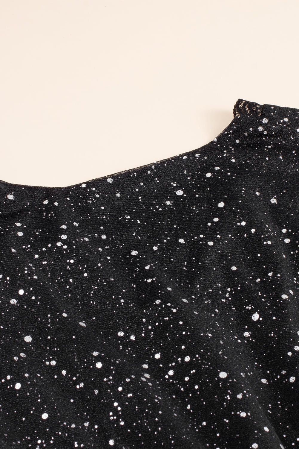 Cassandra | Women’s Sequin V-Neck Wrap Dress with Long Sleeves