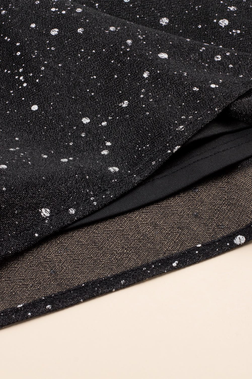 Cassandra | Women’s Sequin V-Neck Wrap Dress with Long Sleeves
