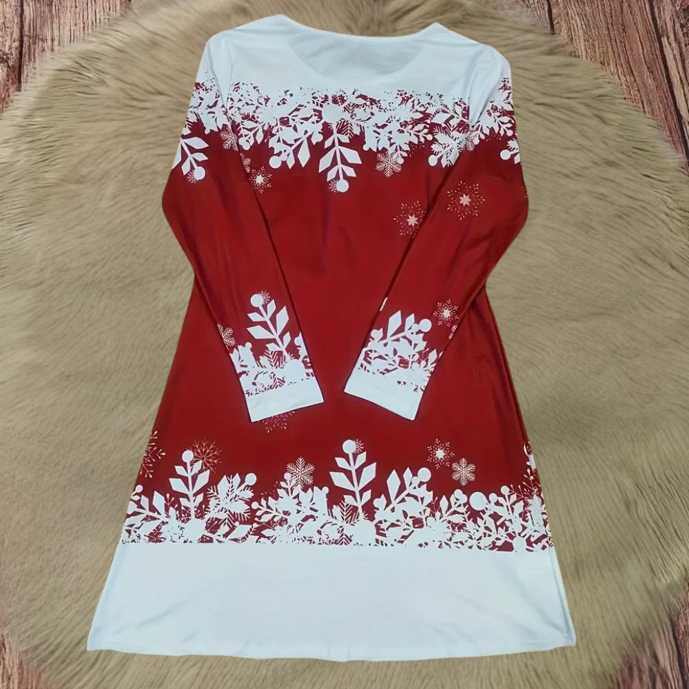 Tessa | Women's Snowman Print Christmas Dress