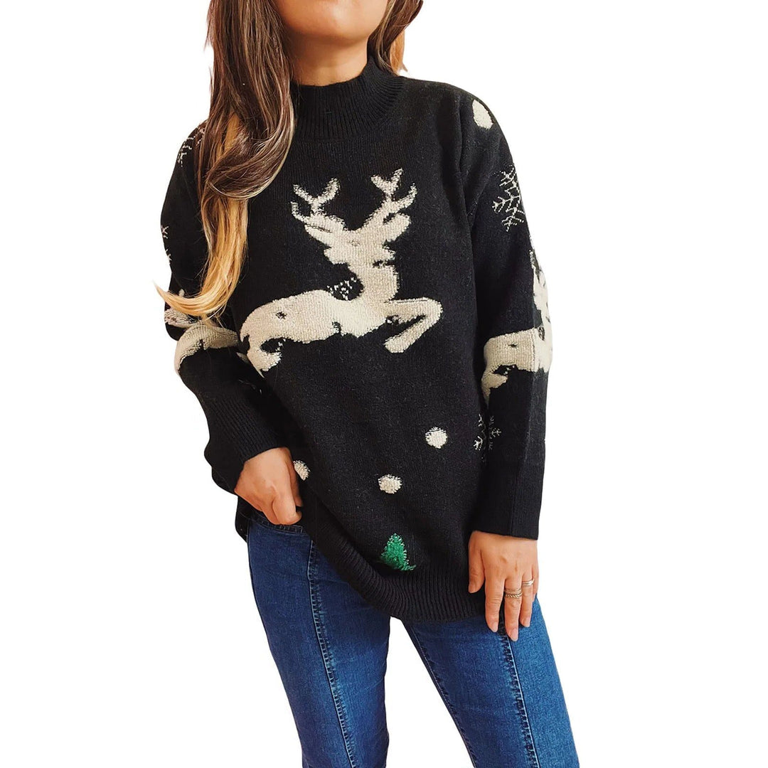 Mabel | Women's Reindeer Snowflake Christmas Sweater