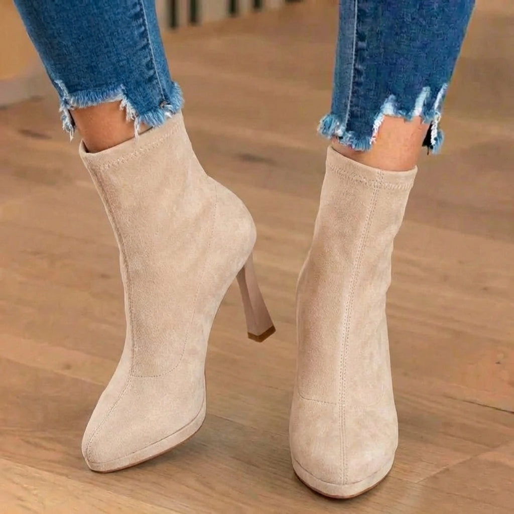 Eve | Women's Heeled Ankle Boots with Block Heel