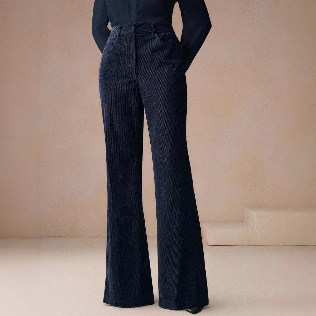 Genevieve | Women’s High-Waisted Wide-Leg Trousers