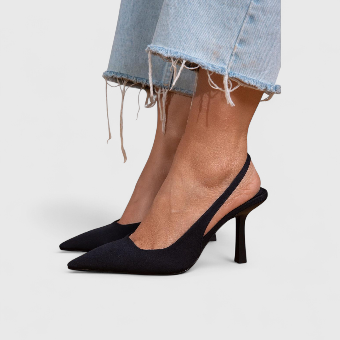 Lauren | Women's Pointed-Toe Slingback Pumps with Slim Stiletto Heels