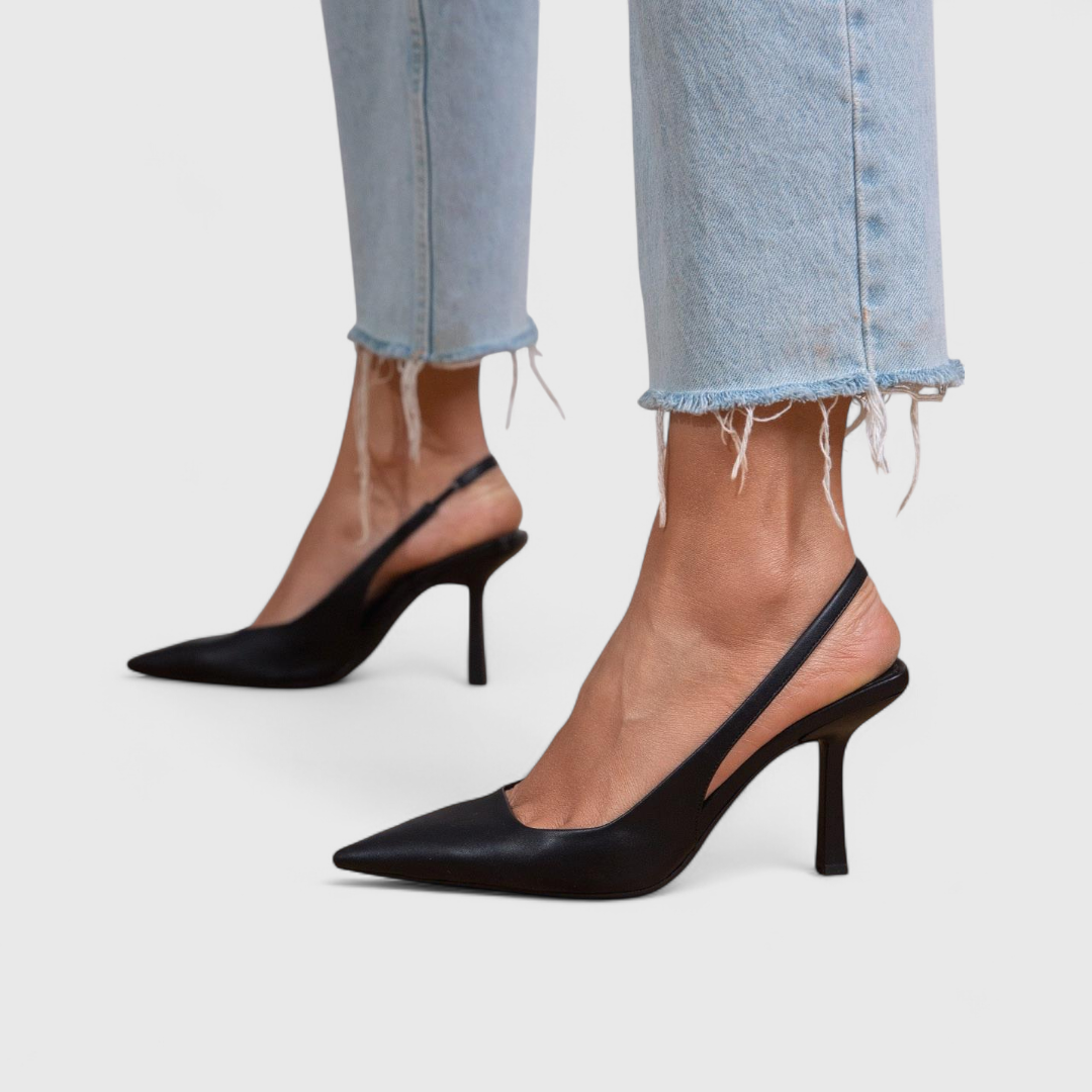 Lauren | Women's Pointed-Toe Slingback Pumps with Slim Stiletto Heels