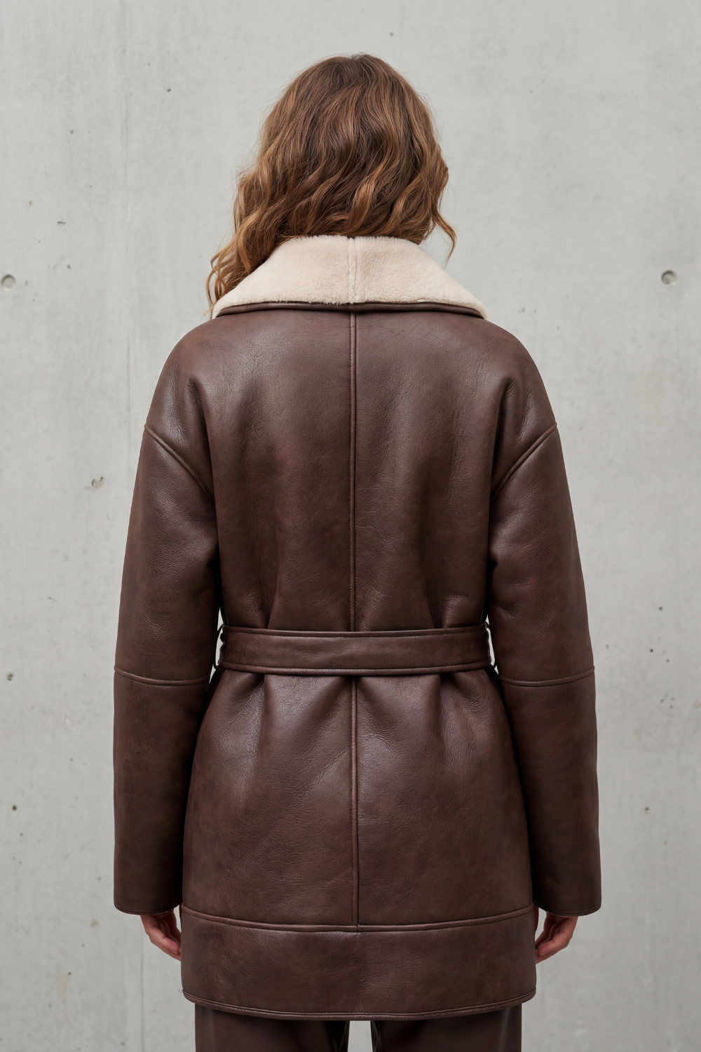 Hermione | Women's Oversized Coat with Tie Belt