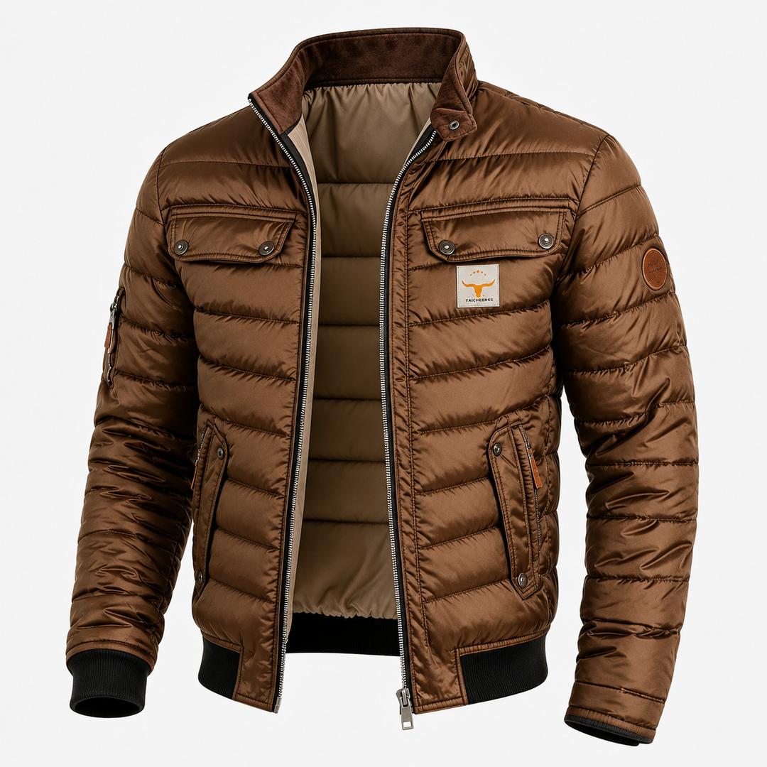 Hugo | Men’s Quilted Zip-Up Jacket with Pockets