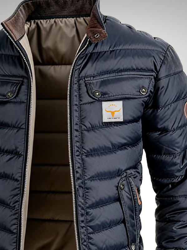 Hugo | Men’s Quilted Zip-Up Jacket with Pockets