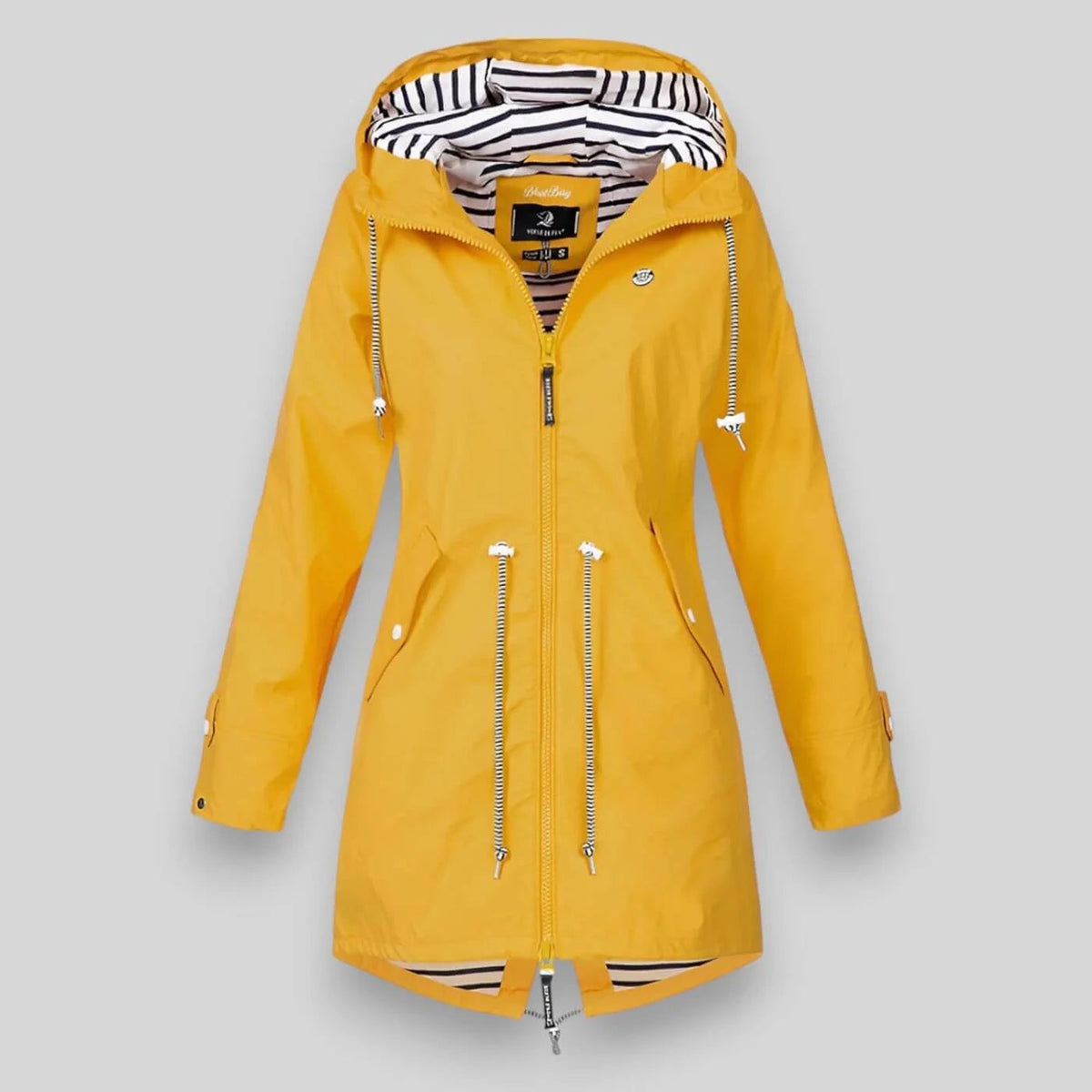 Naomi | Women's Hooded Longline Jacket with Adjustable Drawstring Waist