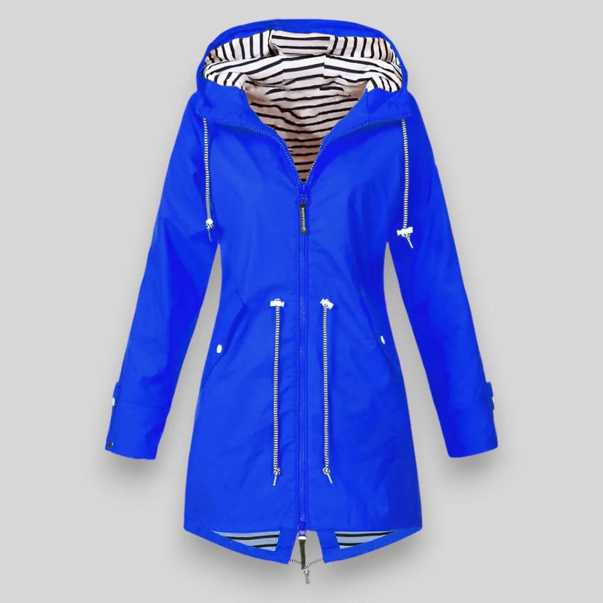 Naomi | Women's Hooded Longline Jacket with Adjustable Drawstring Waist