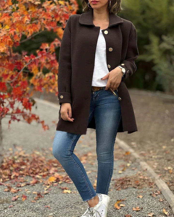 Imogen | Women's Elegant Button-Front Jacket