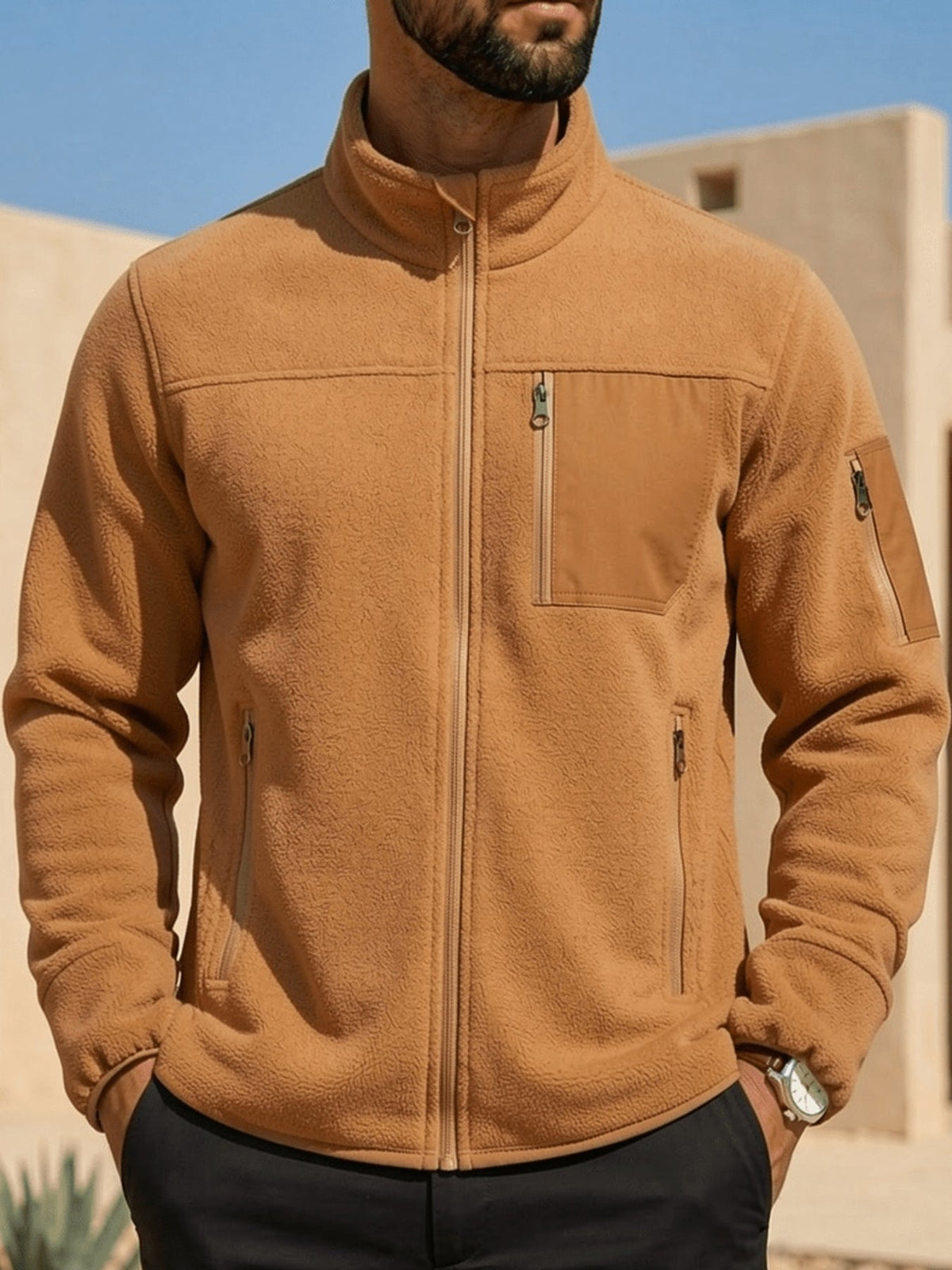 Marcus | Men's Full-Zip Outdoor Jacket with Multiple Pockets