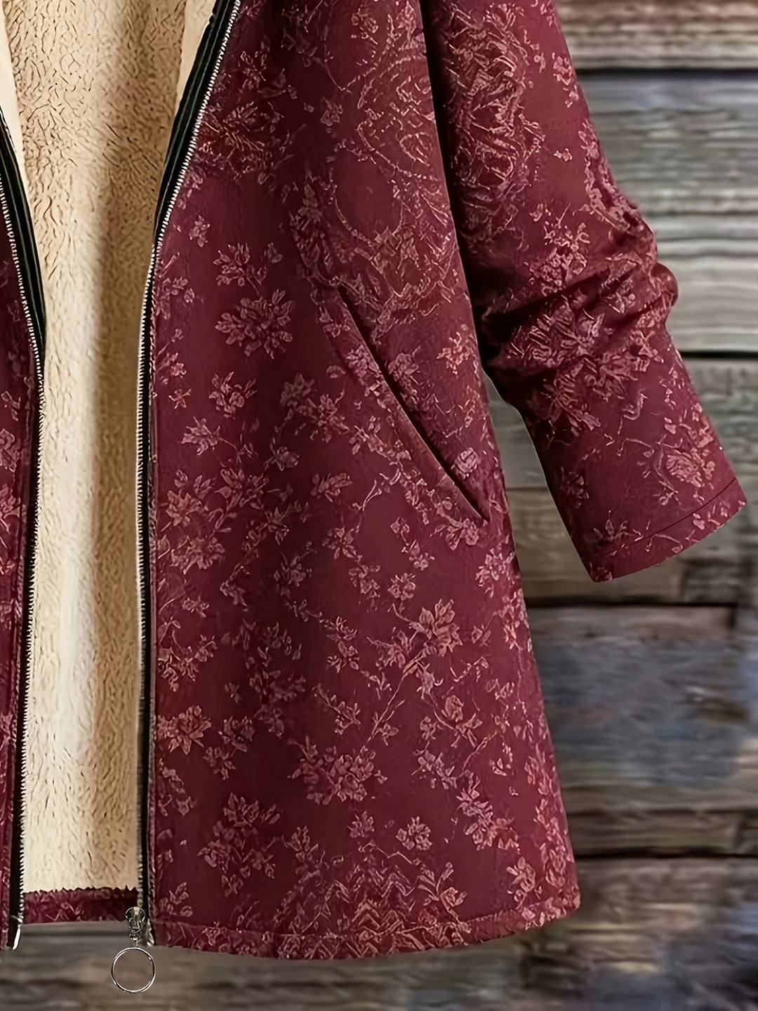 Margaret | Women's Floral Hooded Winter Coat