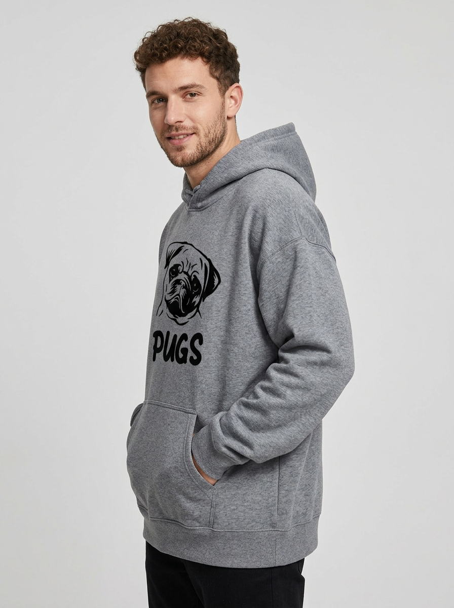 Men's Hoodie Graphic Kangaroo Pocket | Pullover