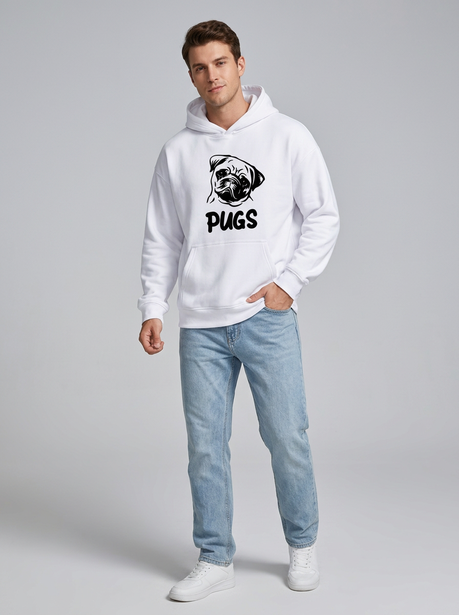 Men's Hoodie Graphic Kangaroo Pocket | Pullover