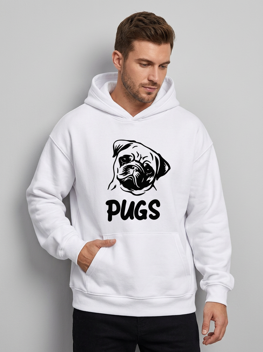 Men's Hoodie Graphic Kangaroo Pocket | Pullover