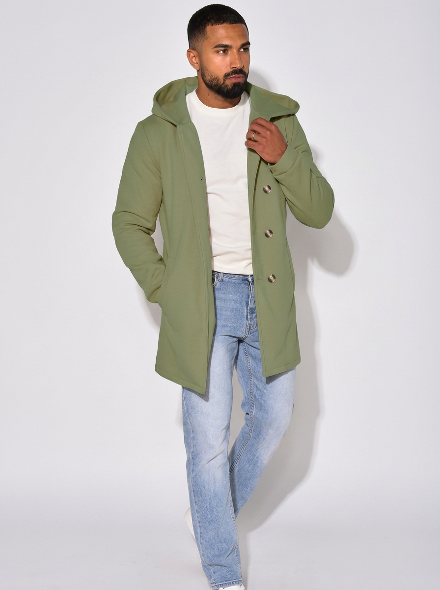 Men's Trench Coat Hooded | Longline