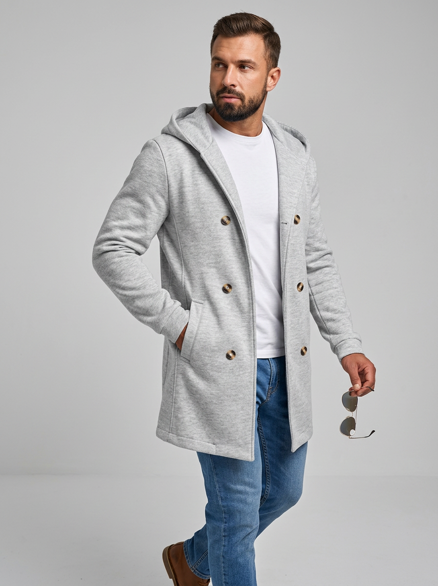 Men's Trench Coat Hooded | Longline