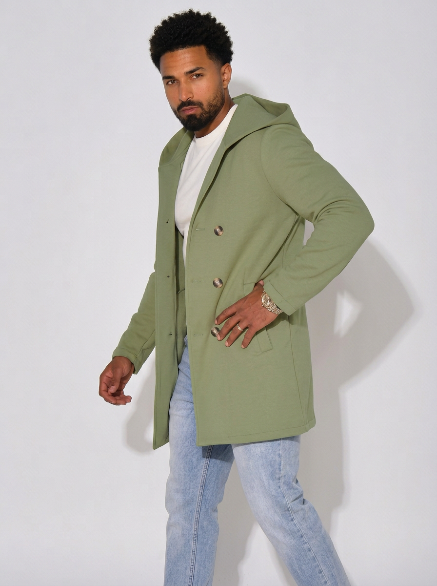 Men's Trench Coat Hooded | Longline