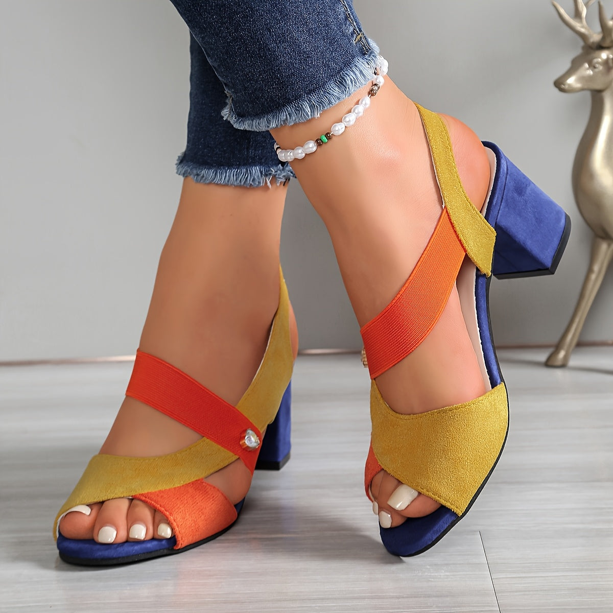 Mila | Women's Block Heel Shoes with Cushioned Footbed