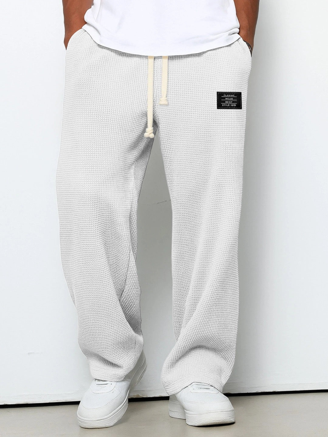 Peter | Men's Relaxed Straight-Leg Pants with Adjustable Waist