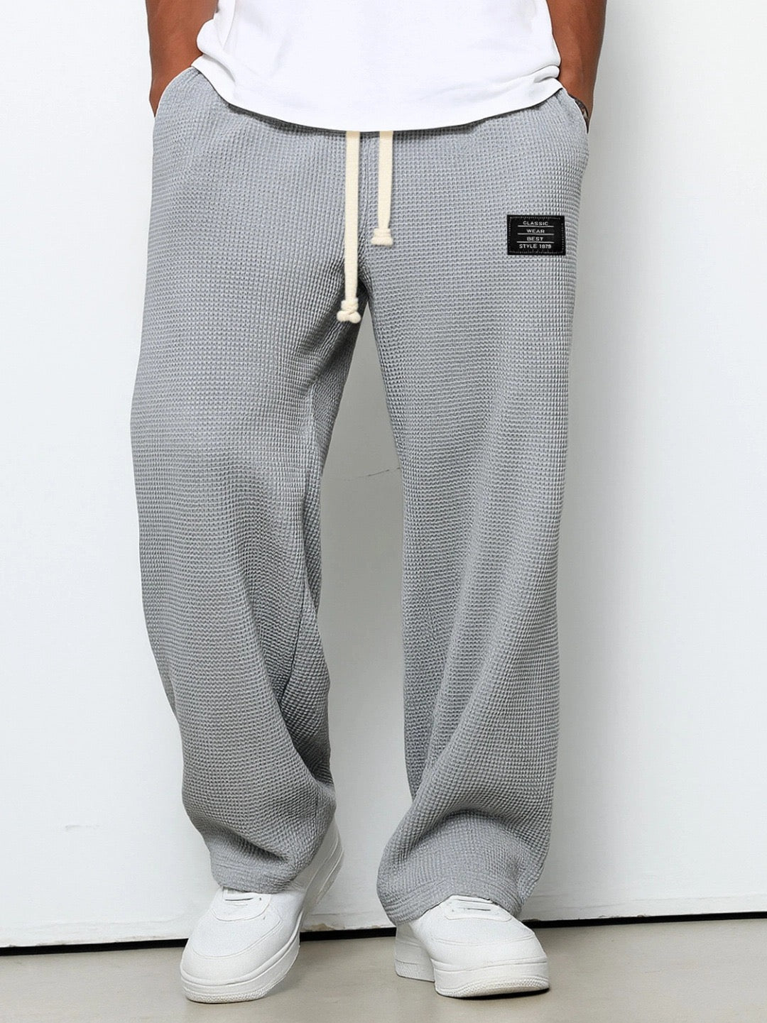 Peter | Men's Relaxed Straight-Leg Pants with Adjustable Waist