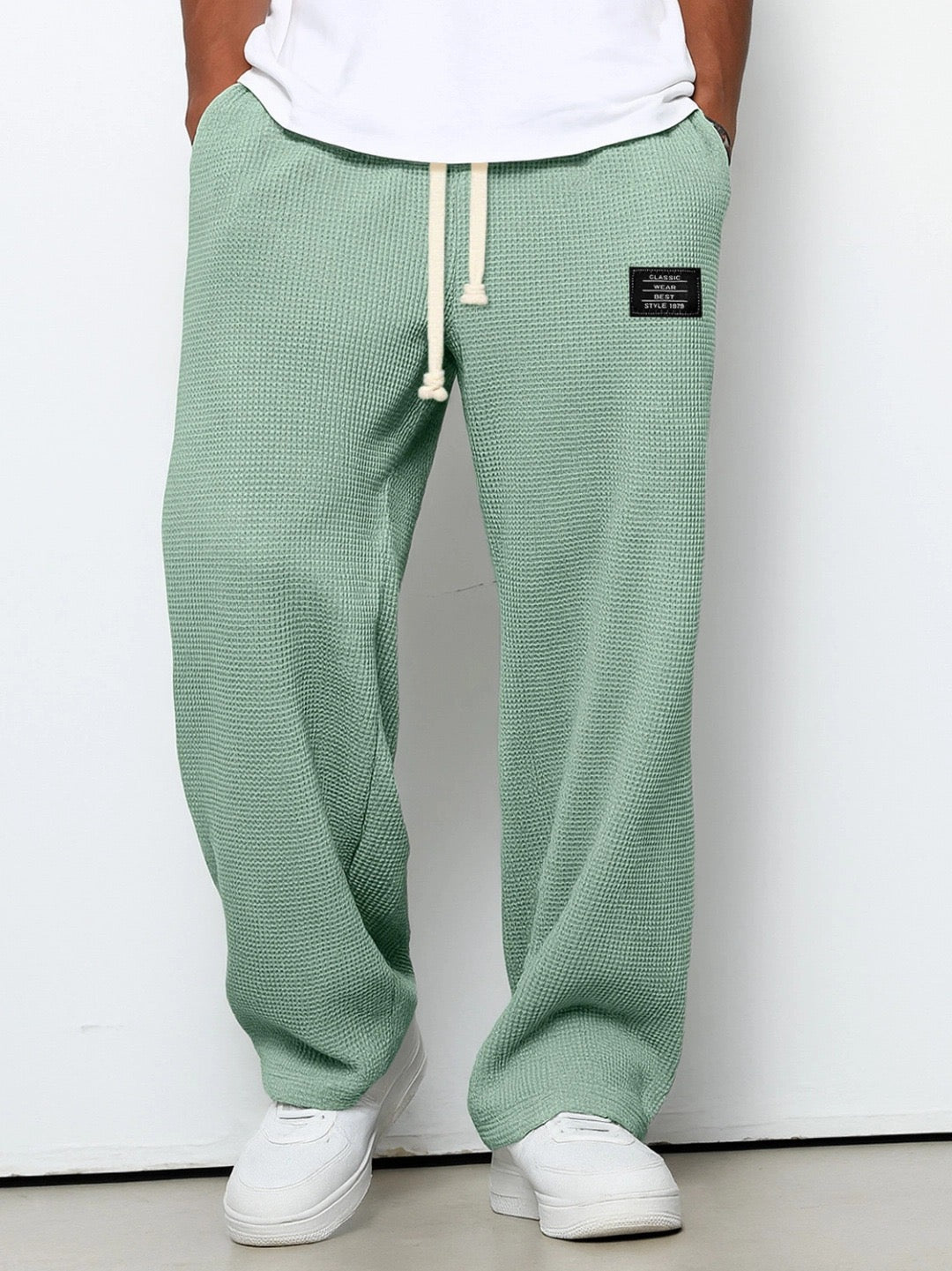 Peter | Men's Relaxed Straight-Leg Pants with Adjustable Waist