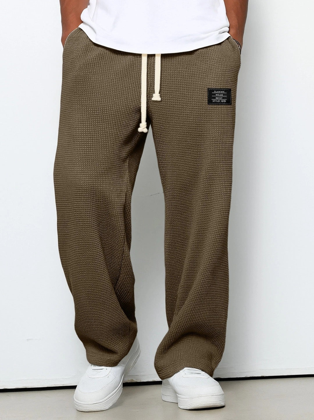 Peter | Men's Relaxed Straight-Leg Pants with Adjustable Waist