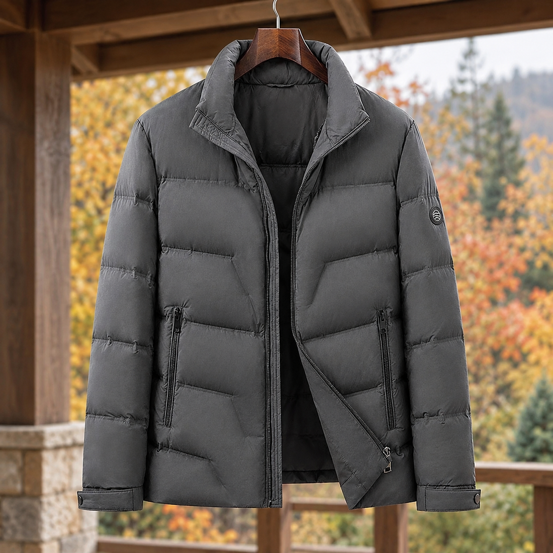 Owen | Men's Quilted Stand-Collar Puffer Jacket