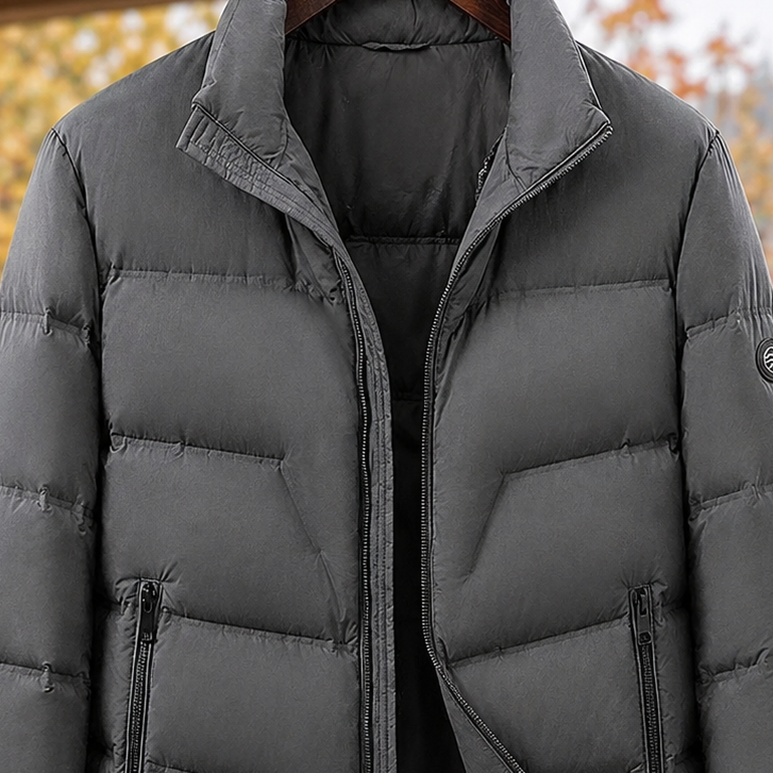 Owen | Men's Quilted Stand-Collar Puffer Jacket
