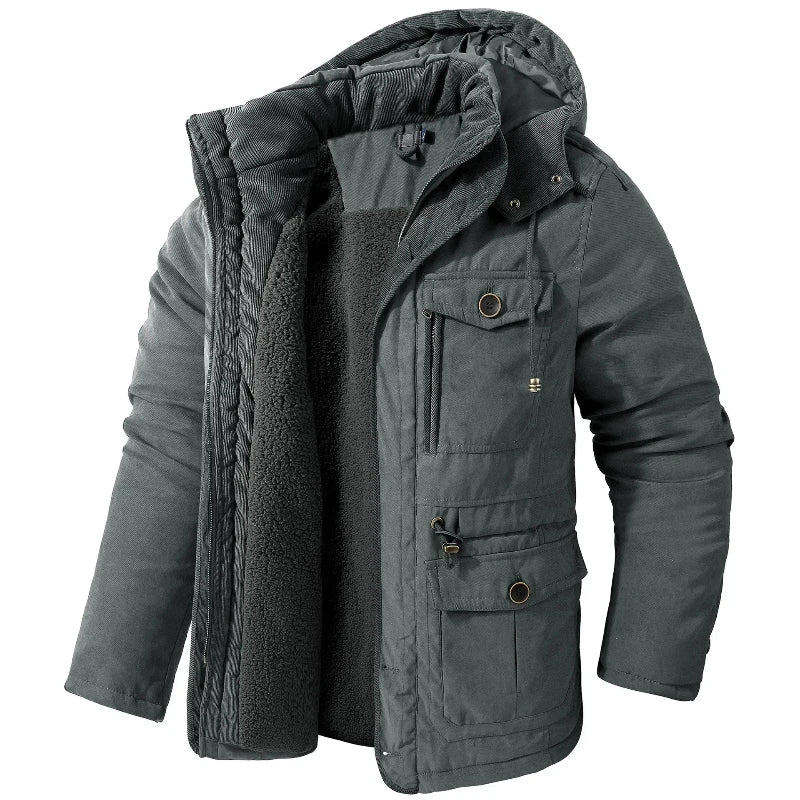 Roland | Men’s Insulated Hooded Winter Parka with Multiple Pockets