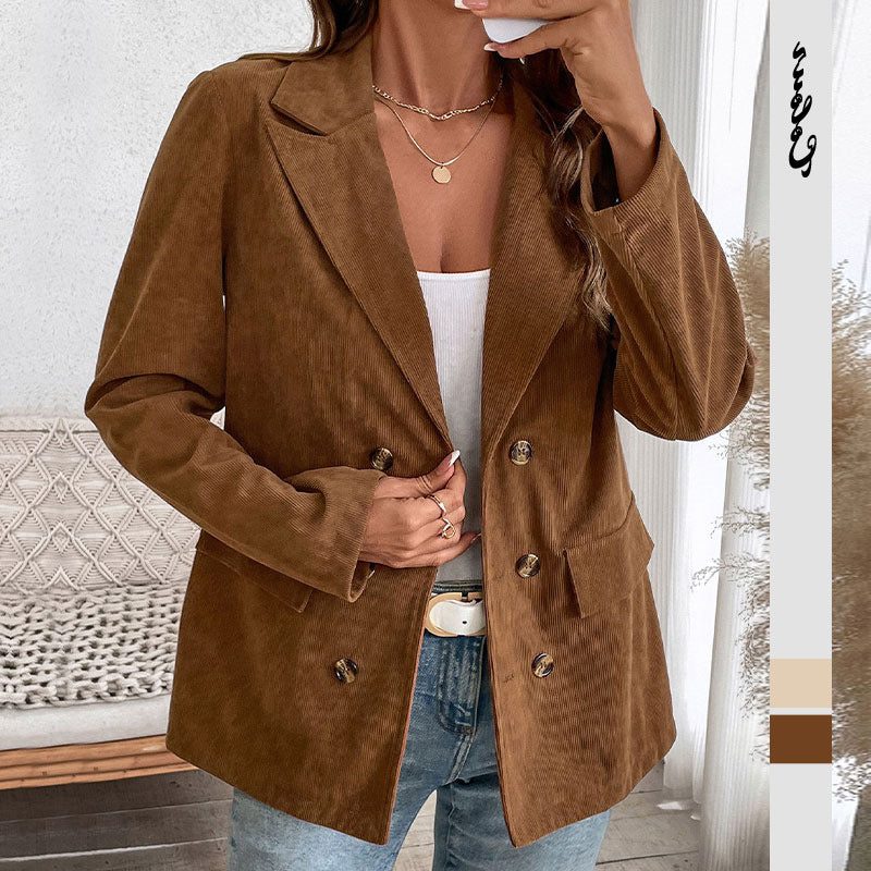Rosalinda | Women’s Oversized Double-Breasted Blazer with Notched Lapels